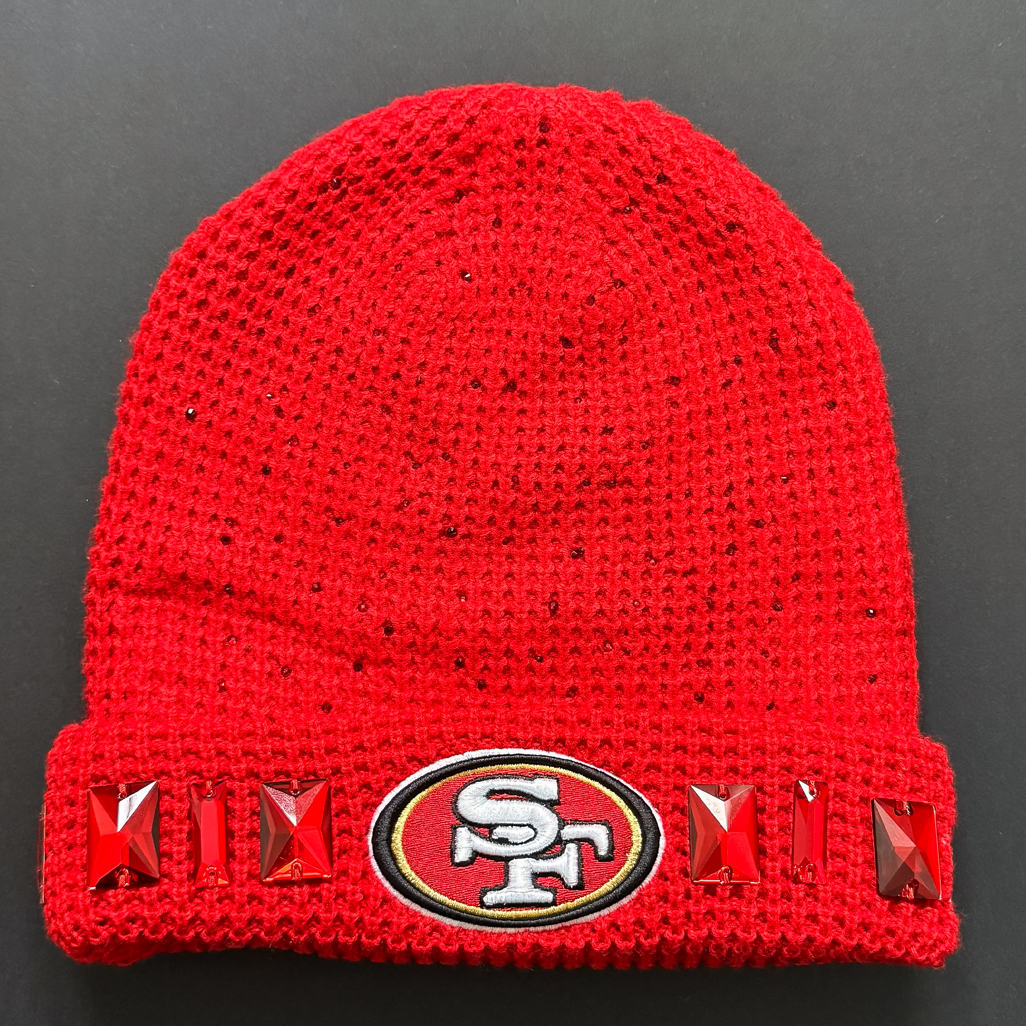 49ers Fire Red Beanie